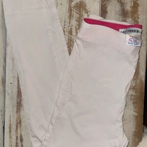 Gretchen Scott Designs White Pants with Pink Accent